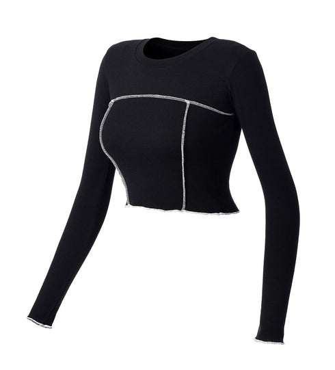 Berry Line Crop Top